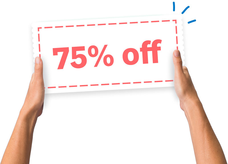 75% off for 3 months
