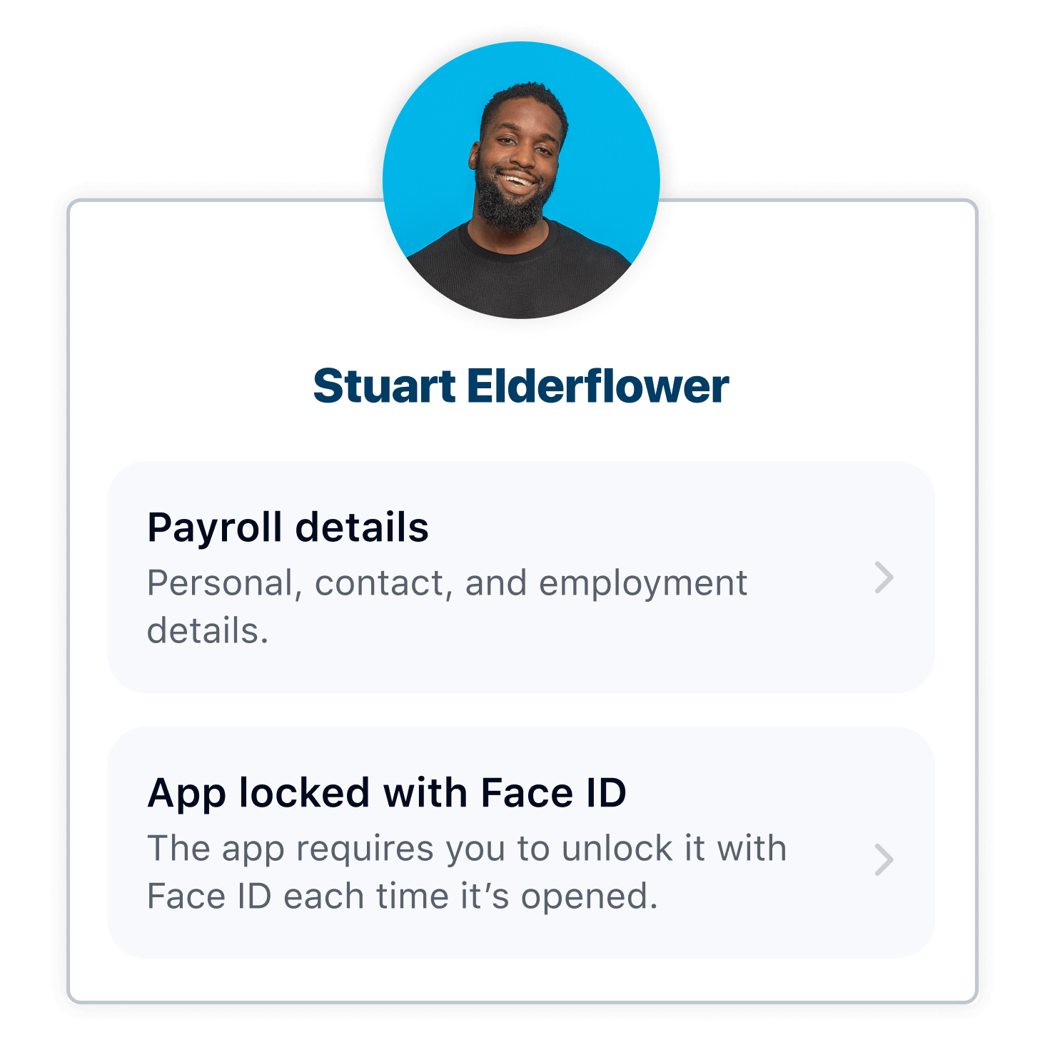 Screenshot of a user's profile in Xero Me