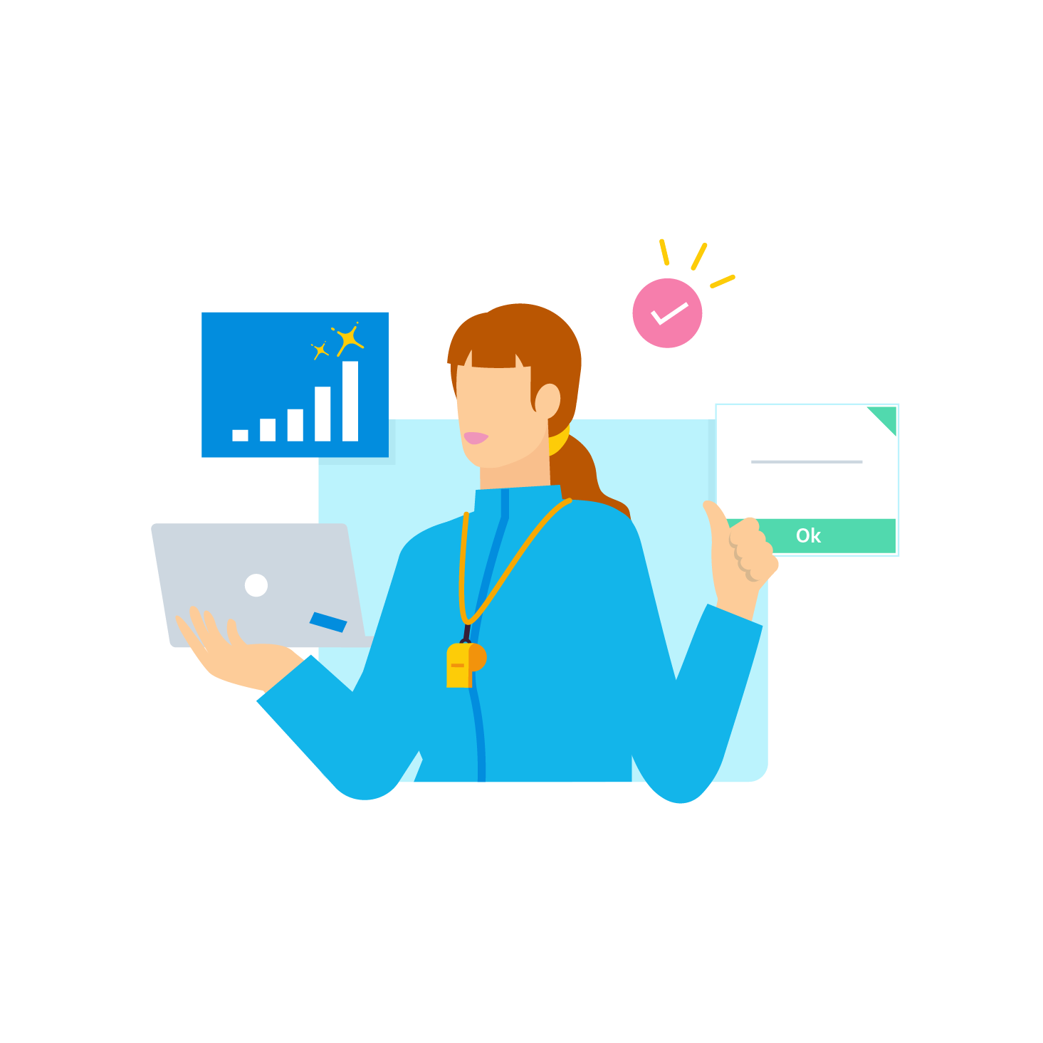 A football coach checks Xero and sees up-to-date charts and figures.