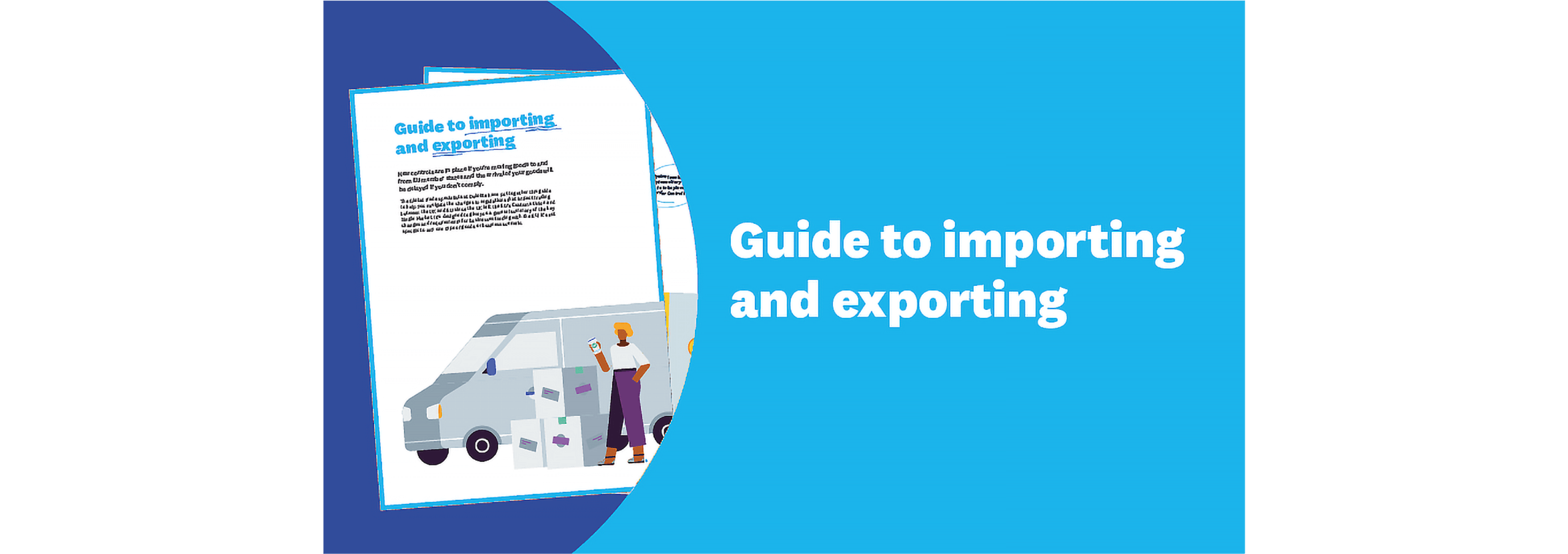 Cover of a guide to importing and exporting.