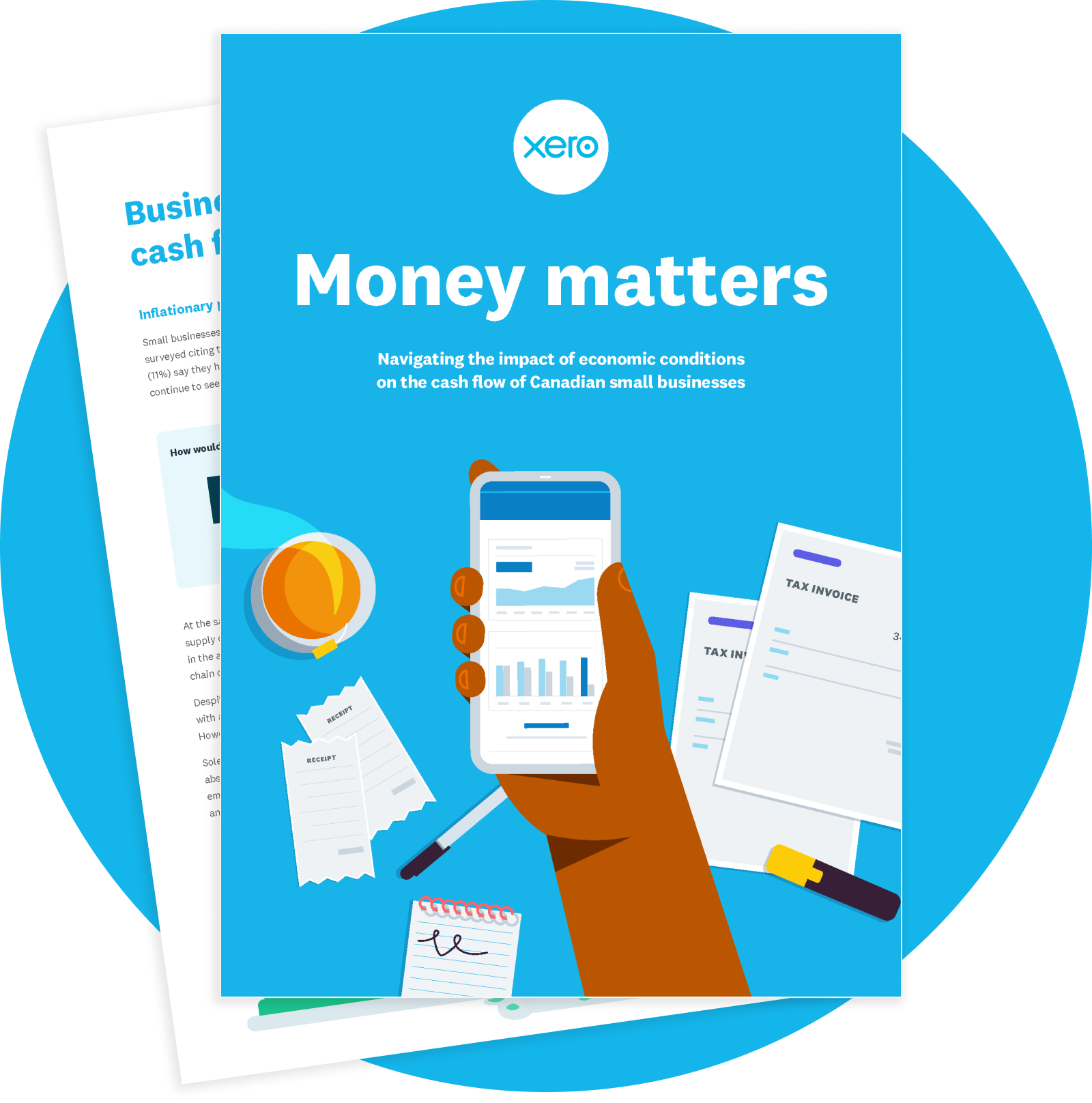 The cover of the Money matters report from Xero