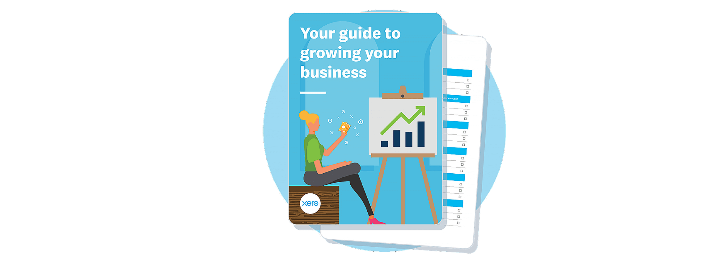 The cover of Xero’s guide to growing your business.