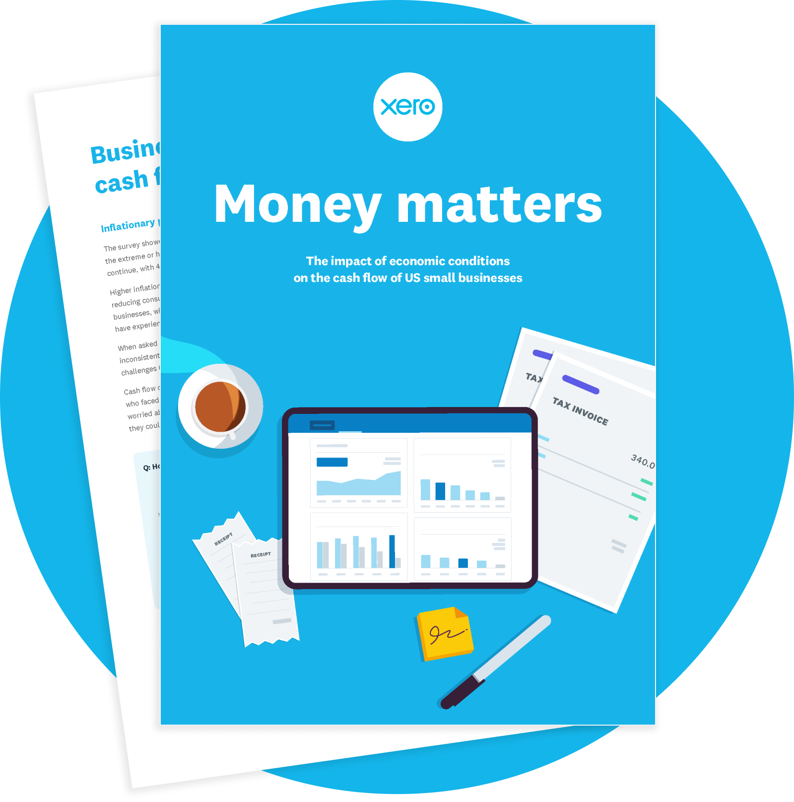 The cover of the Money matters report from Xero
