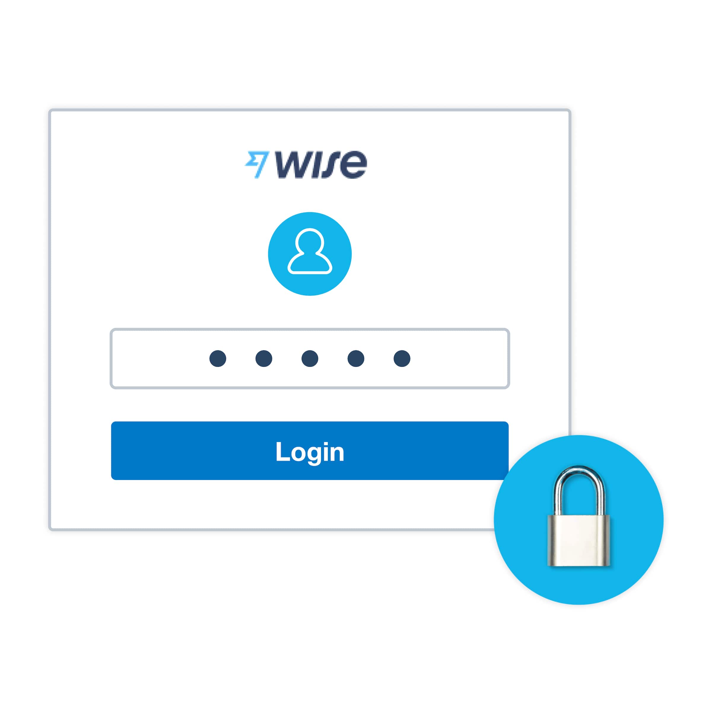 The Wise login screen displays when you connect Wise to your Xero account, helping ensure data sharing is safe and secure.