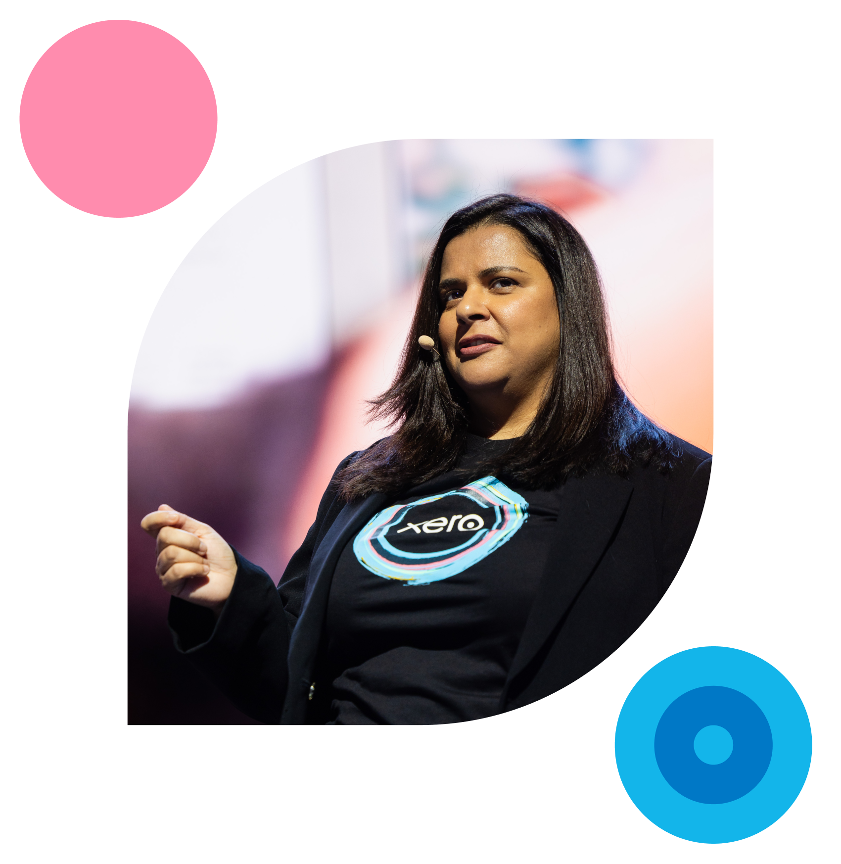 Image of Diya Jolly speaking at Xerocon 2024