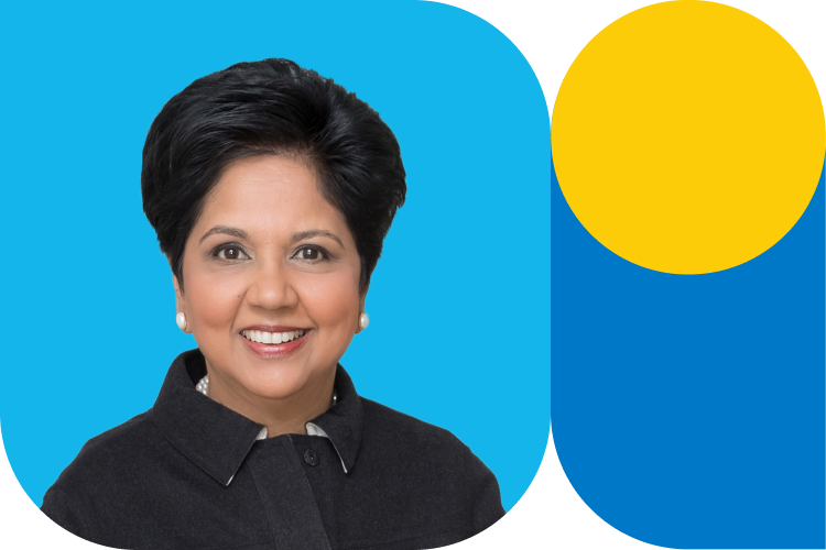 Head and shoulders of Indra K Nooyi