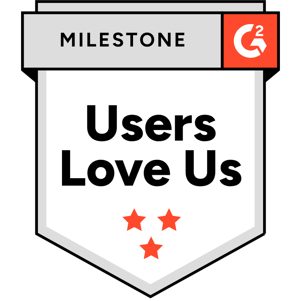 G2 Users Love Us award badge